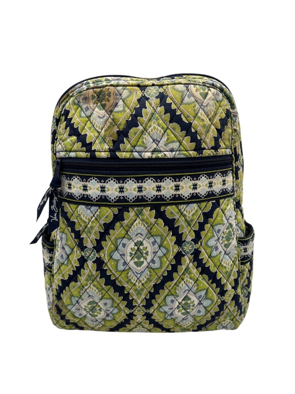 Vera Bradley Green Cambridge Print Fabric Backpack